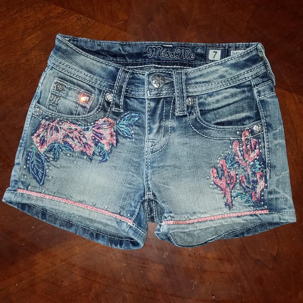 Girls Miss Me Cactus Shorts Hard to Find